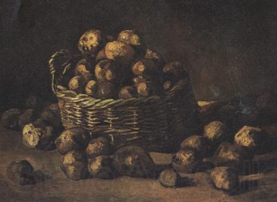 Vincent Van Gogh Still life with a Basket of Potatoes (nn04) Norge oil painting art
